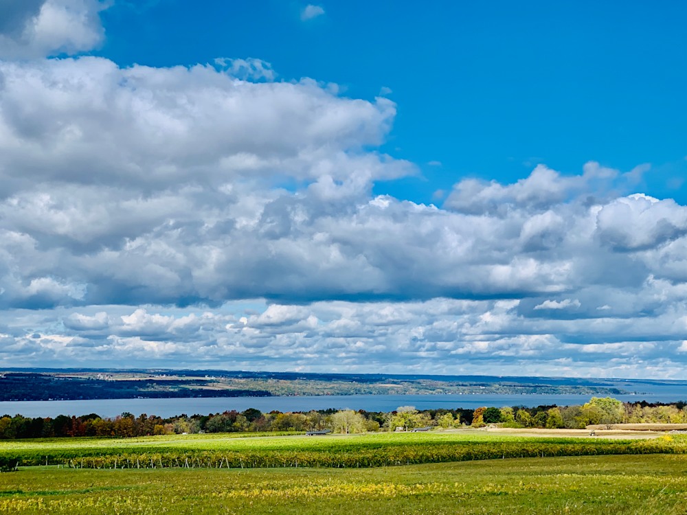 View of Finger Lakes in New York state